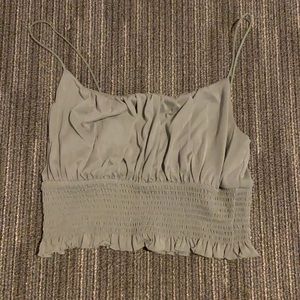 Green Spaghetti strap tank top